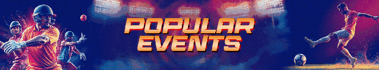 Laser247 Popular events banner