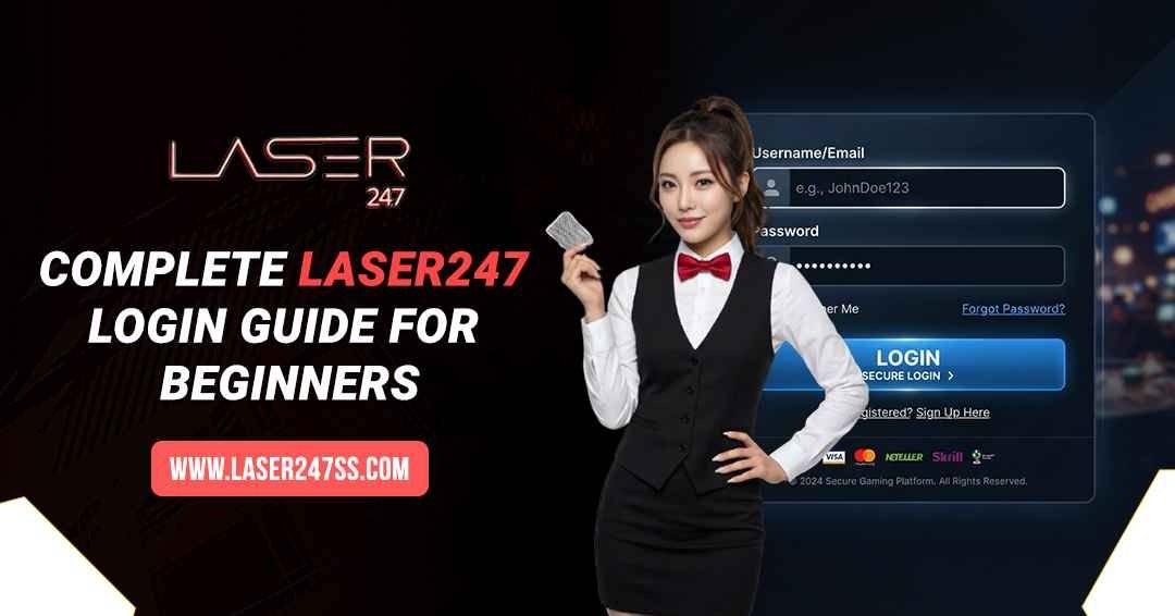 Laser247 login guide for beginners showing secure account access, login steps, password recovery, and account management.
