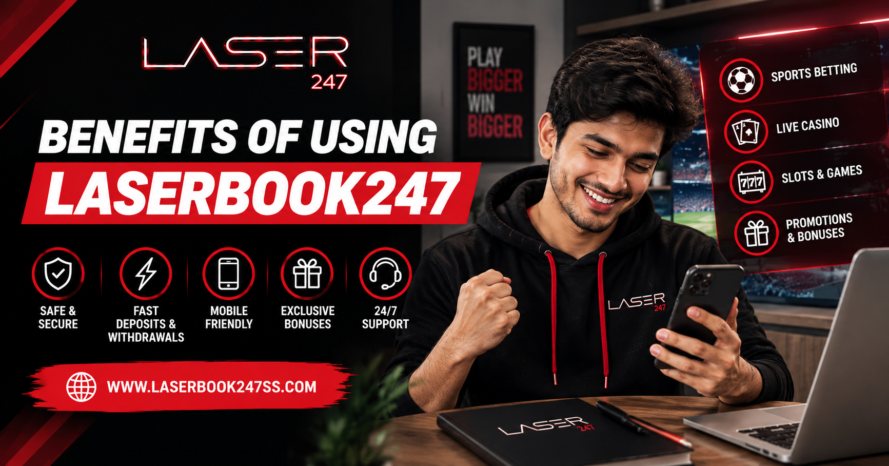Benefits of using Laserbook247 explained through platform features, account access, smooth navigation, and user-friendly experience.