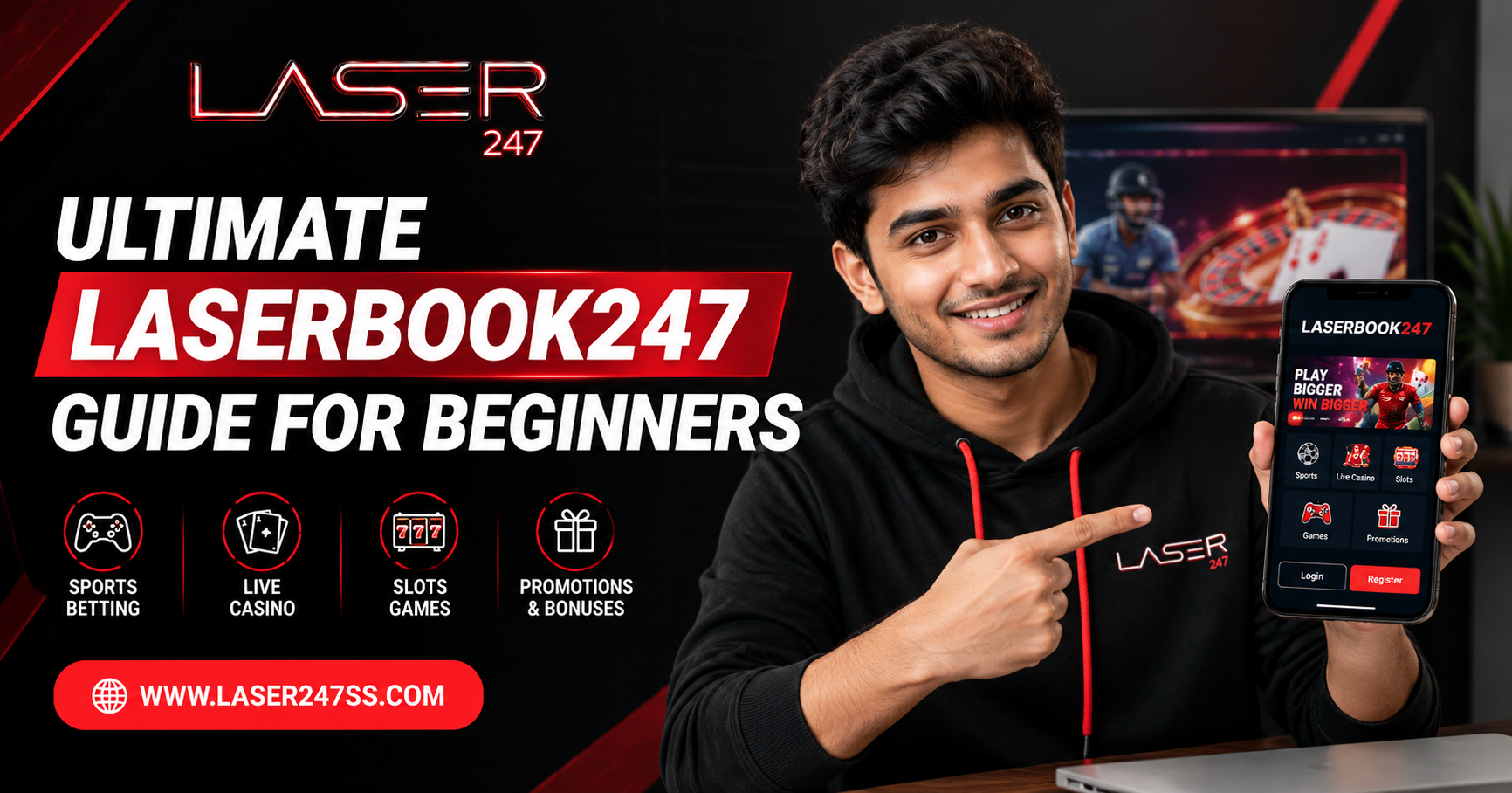 Ultimate Laserbook247 beginner guide showing platform features, account access, secure navigation, and user-friendly experience.