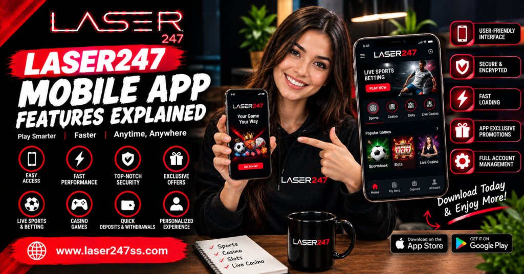 Laser247 mobile app features explained with account access, mobile navigation, dashboard tools, and user-friendly functionality.