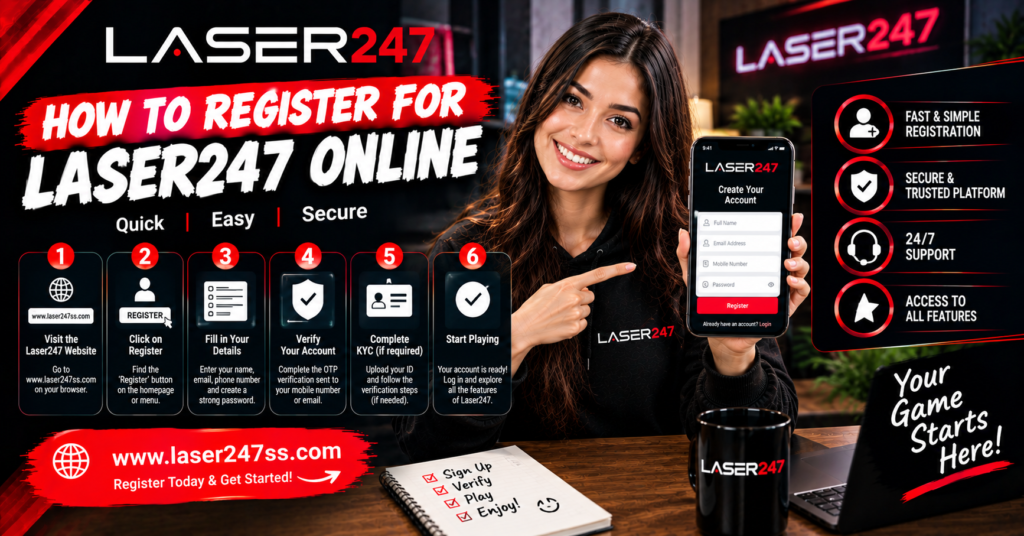 How to register for Laser247 online guide explaining account creation, verification steps, secure registration, and setup process.