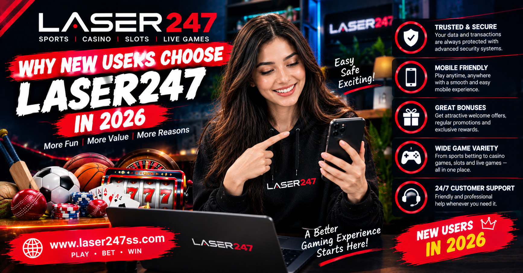 Why new users choose Laser247 in 2026, highlighting platform features, mobile access, account navigation, and responsible use.